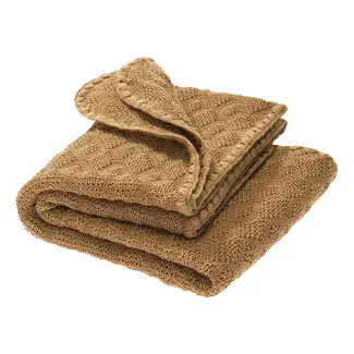 Disana Babydeken gebreid 100% wol - Caramel
