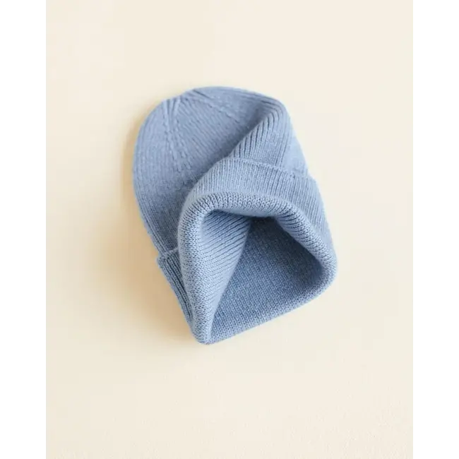 HVID Beanie wol Fonzie Newborn - Light blue