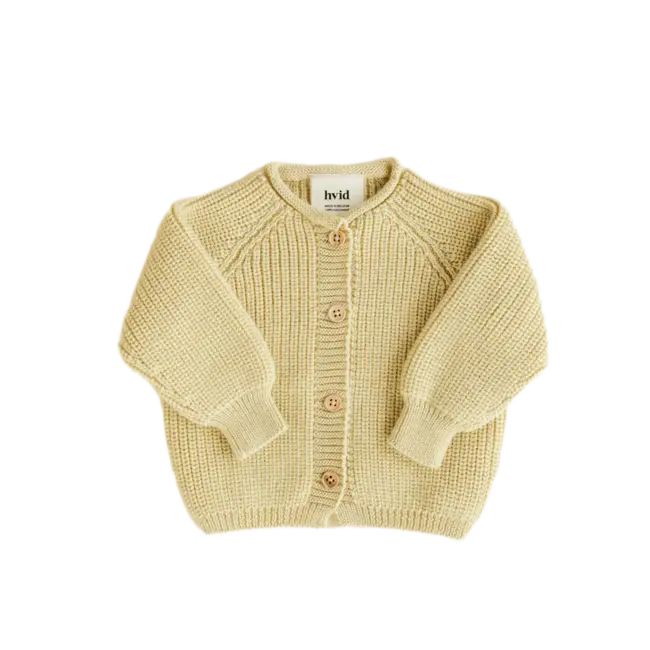 HVID Cardigan Inga Light yellow