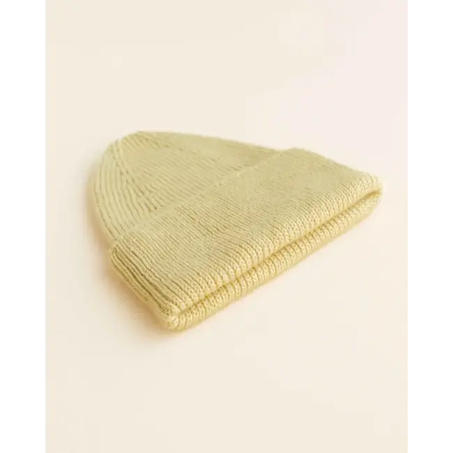 HVID Beanie wol Fonzie kids - Light yellow