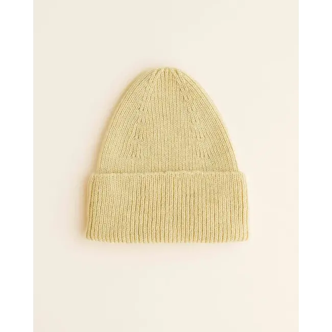 HVID Beanie wol Fonzie kids - Light yellow