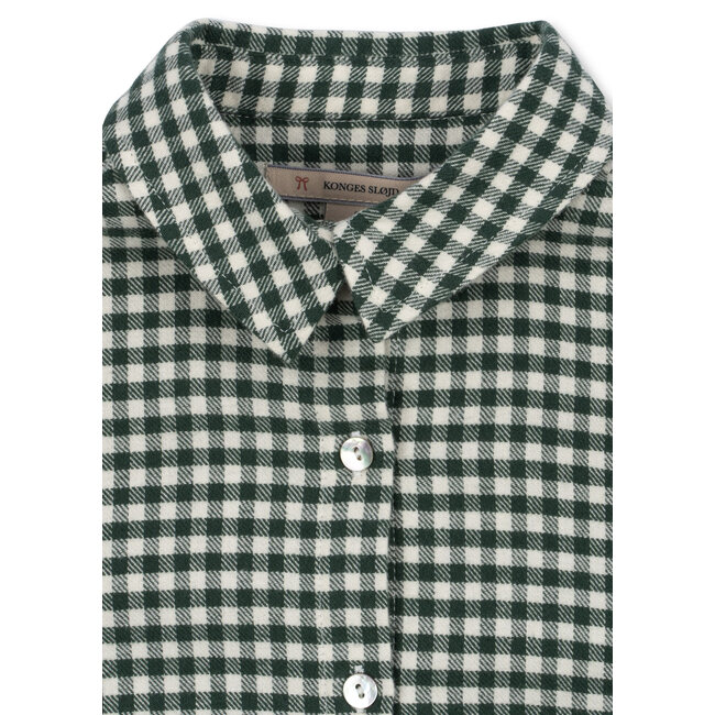 Konges Slojd FORET LS SHIRT GOTS Green check