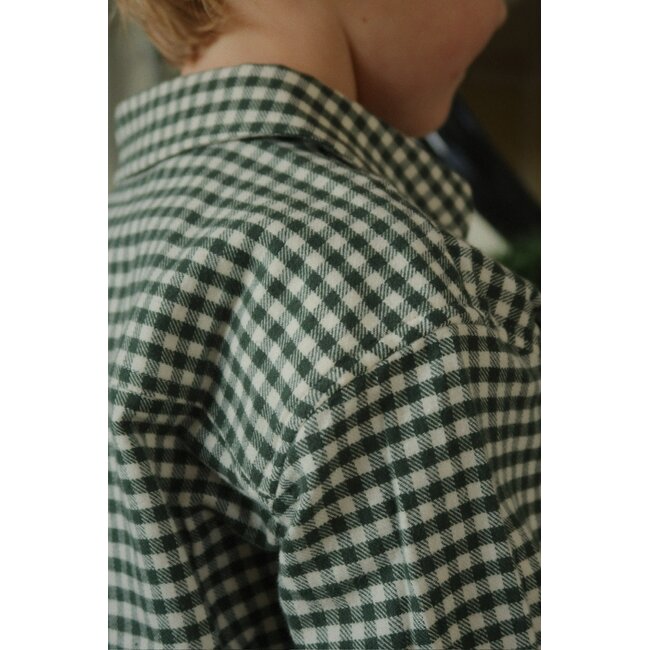 Konges Slojd FORET LS SHIRT GOTS Green check