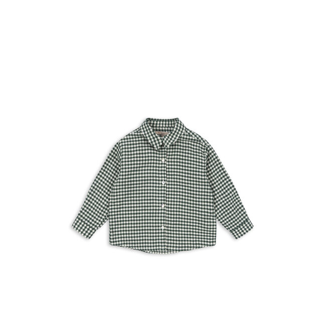 Konges Slojd FORET LS SHIRT GOTS Green check