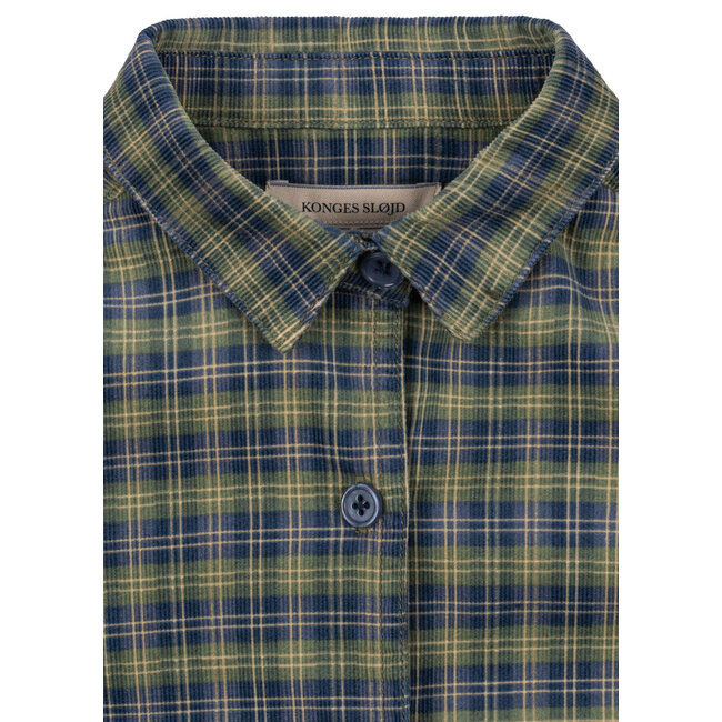 Konges Slojd CARA LS SHIRT GOTS LAUREL BLUE CHECK