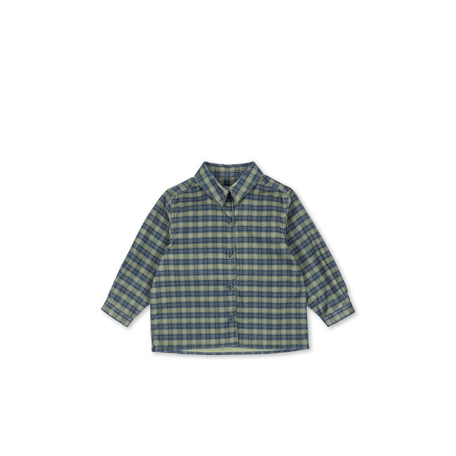 Konges Slojd CARA LS SHIRT GOTS LAUREL BLUE CHECK