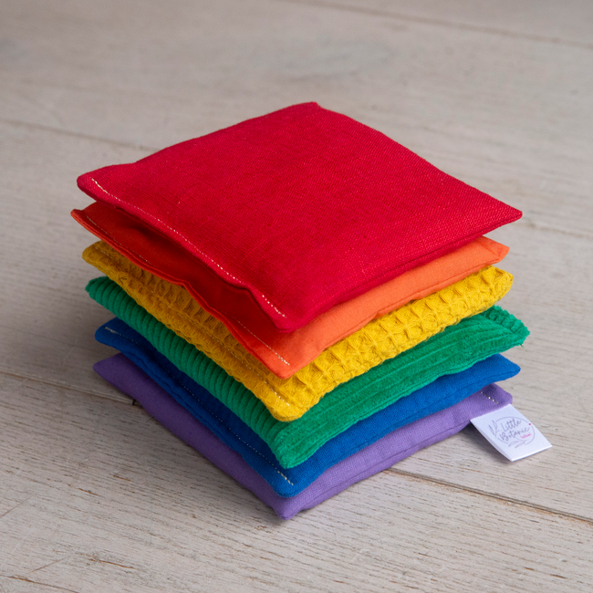 Little Botanic Label Sensorische pittenzakjes regenboog