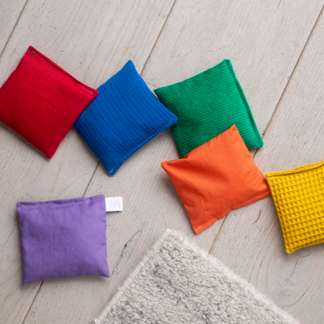 Little Botanic Label Sensorische pittenzakjes regenboog