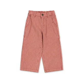 Konges Slojd LUC PANTS GOTS  MILK ROUGE STRIPE