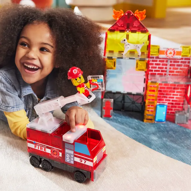 Magna Tiles Fire Station 50-Piece Set