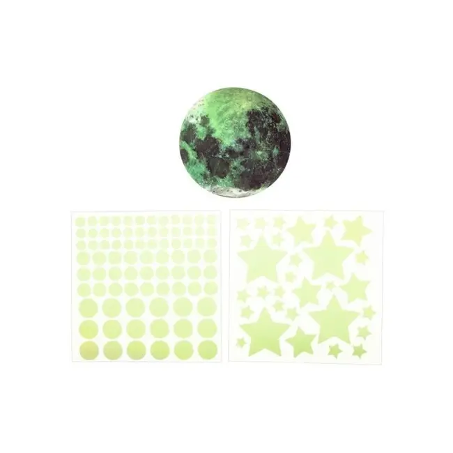 Moses Maan en sterren glow in the dark set 111 stickers