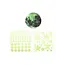 Moses Maan en sterren glow in the dark set 111 stickers