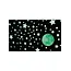 Moses Maan en sterren glow in the dark set 111 stickers