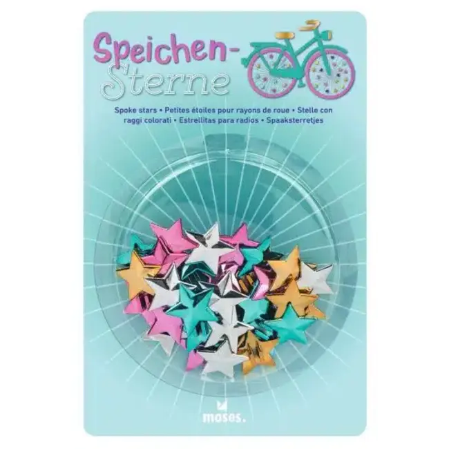 Moses Spaakdecoratie metallic sterren/hartjes