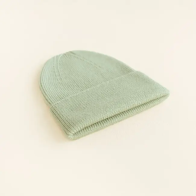 HVID Beanie wol Fonzie NEWBORN  Mint