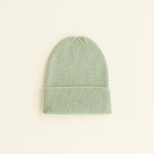 HVID Beanie wol Fonzie NEWBORN  Mint