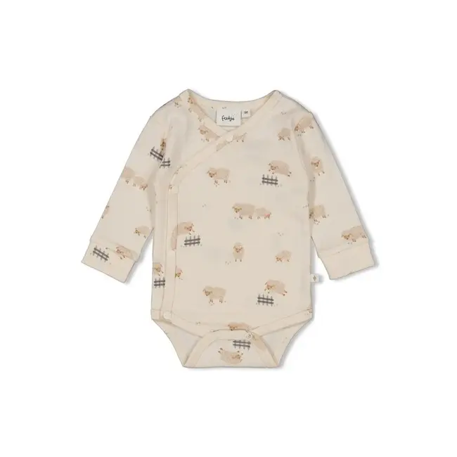 Feetje Wikkelromper AOP - Sleepy Sheepy