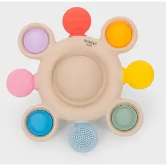 Tickit Rammelaar Bijtspeelgoed (Regenboog Kleuren)