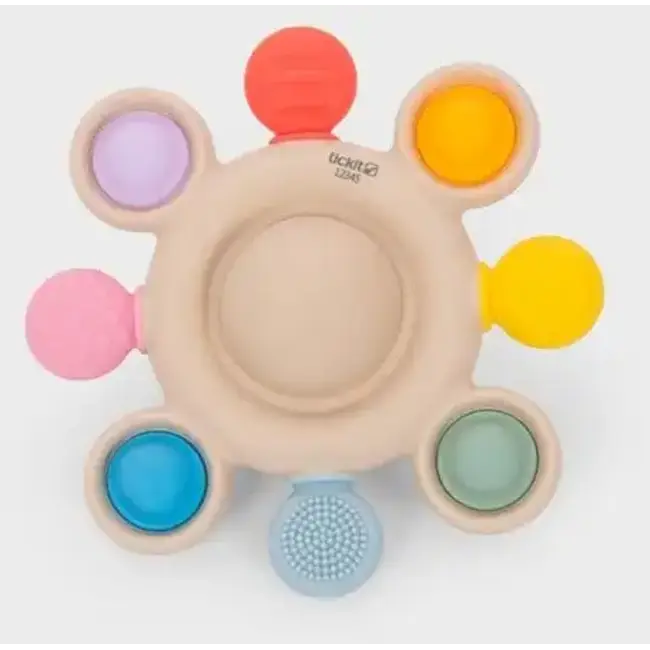 Tickit Rammelaar Bijtspeelgoed (Regenboog Kleuren)