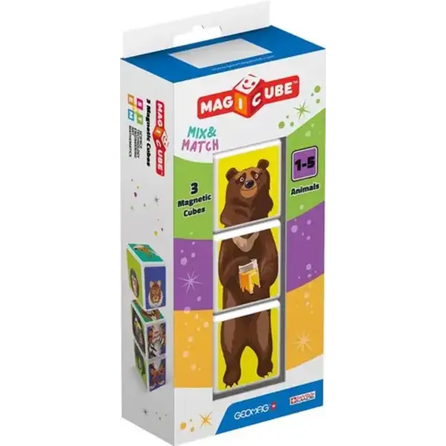 Geomag Magicube Mix & match Animals 3 pcs