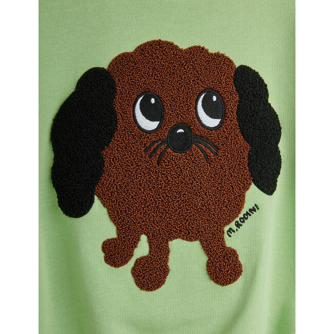 Mini Rodini Doggie chenille sweatshirt Green
