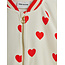 Mini Rodini Hearts aop velour baseball cardigan