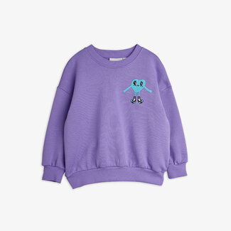 Mini Rodini Heart in shoes emb sweatshirt Purple