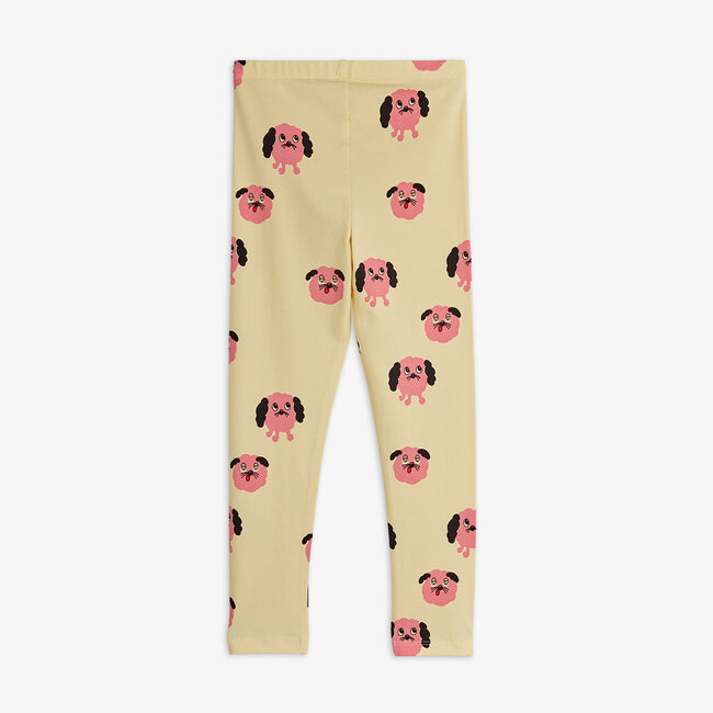 Mini Rodini Doggies aop leggings Yellow