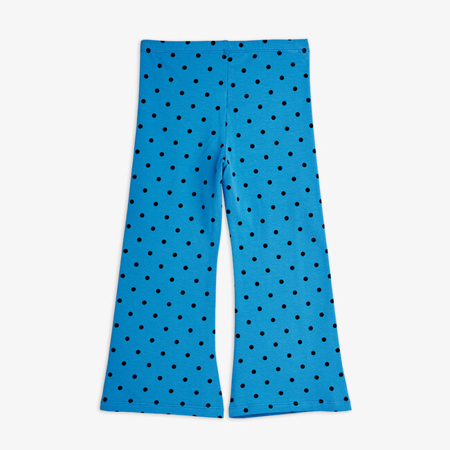 Mini Rodini Polka dots aop flared trousers Blue