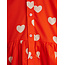 Mini Rodini Hearts aop woven ls dress Red