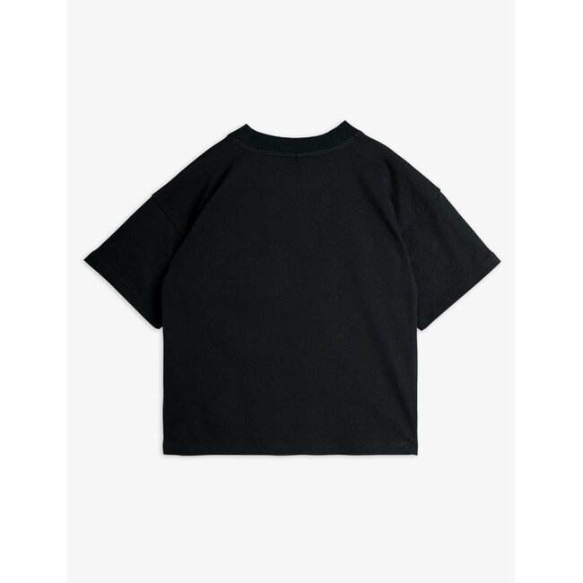 Mini Rodini E.T emb ss tee black