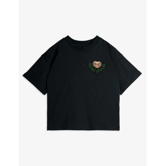 Mini Rodini E.T emb ss tee black