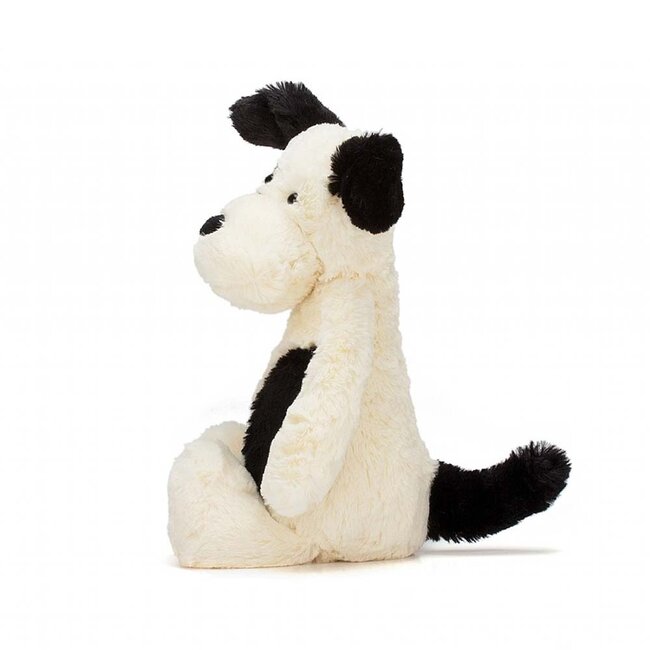 Jellycat Bashful Black & cream Puppy  Original