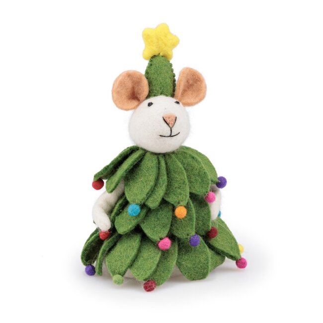 Sjaal met een verhaal Decoratie Muis Kerstboom