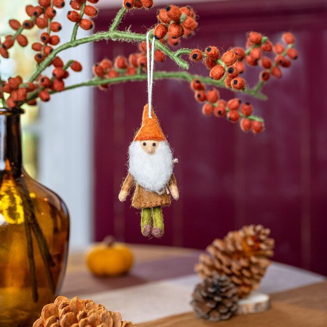 Sjaal met een verhaal Hanger Kabouter Aardetinten