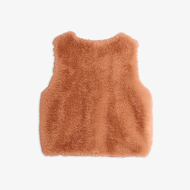 Mini Rodini Ritzratz patch faux fur vest