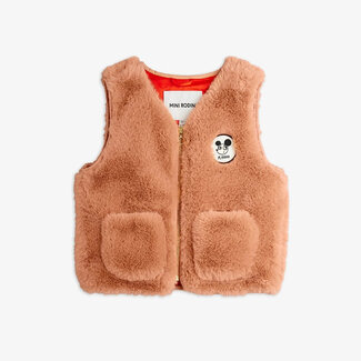 Mini Rodini Ritzratz patch faux fur vest