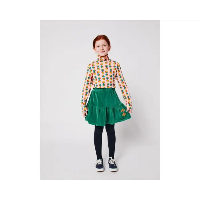 Bobo Choses Clover velvet skirt