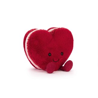 Jellycat Amuseables Ariette Heart Macaron (Red)