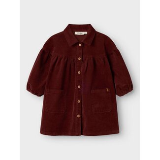 Lil' Atelier NMFOBERT LOOSE LS CORD DRESS 4122-HG LIL