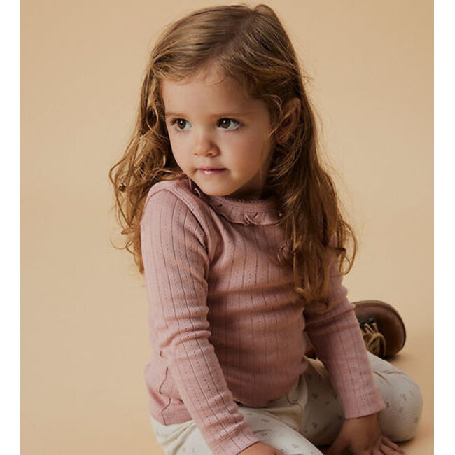 Lil' Atelier NMFRACHEL NIS LS SLIM TOP LIL NOOS Misty Rose