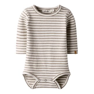 Lil' Atelier NBMTHORO KEO LS SLIM BODY LILTurtledove SEPIA TINT