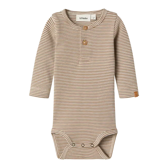 Lil' Atelier NBMOHIO LS SLIM BODY LIL Turtledove SEPIA TINT