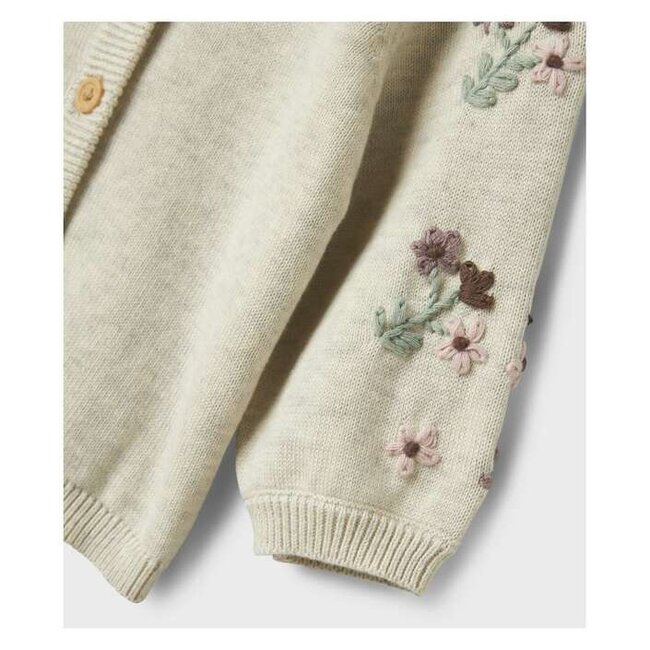 Lil' Atelier NBFNUSSY LS KNIT CARD Peyote Melange