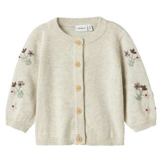 Lil' Atelier NBFNUSSY LS KNIT CARD Peyote Melange