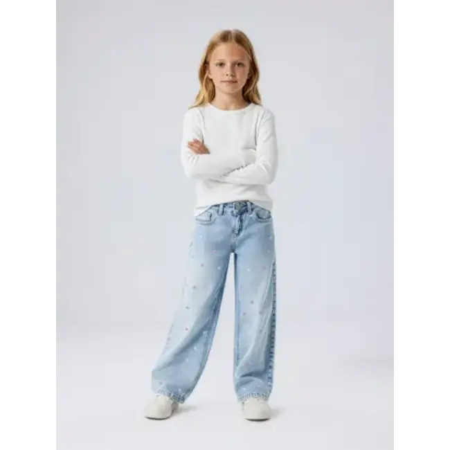 Name it NKFROSE WIDE EMB JEANS 2010-FR NOOS  HEART EMB