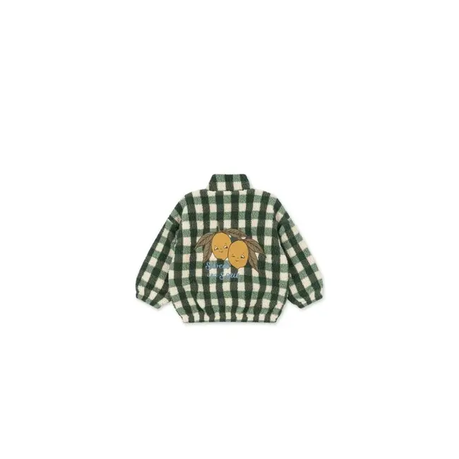 Konges Slojd JODY TEDDY JACKET GRS Green check