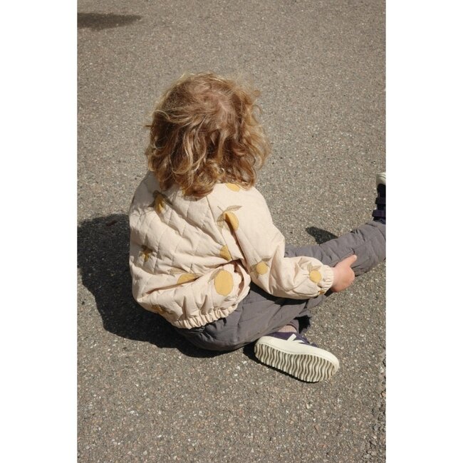 Konges Slojd JUNO PRINTED BOMBER JACKET MON GRAND CITRON