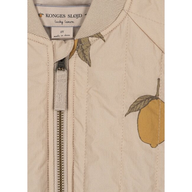 Konges Slojd JUNO PRINTED BOMBER JACKET MON GRAND CITRON