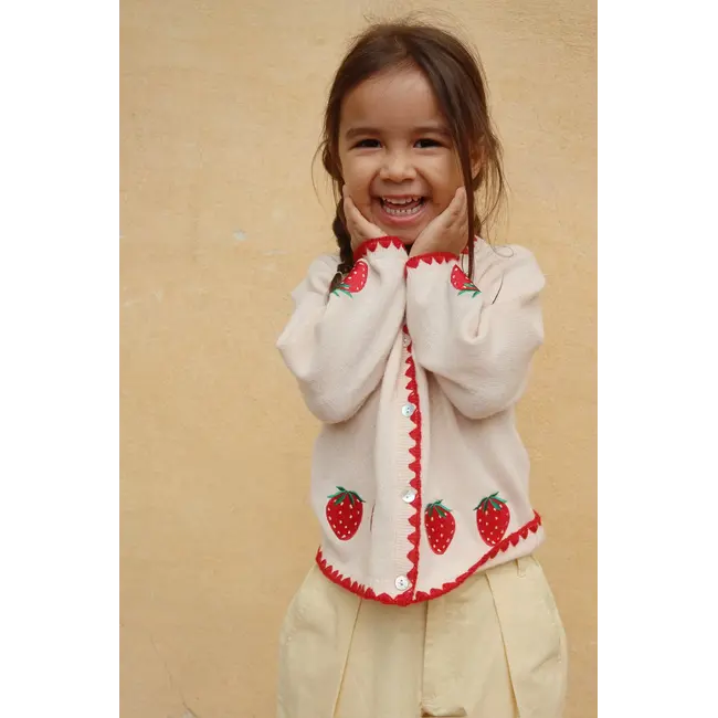 Konges Slojd COLLETTE CARDIGAN BUTTERCREAM